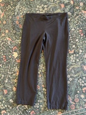 Eileen Fisher Gray Straight Leg Pull On Pants